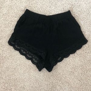 Leith Black Lace Shorts